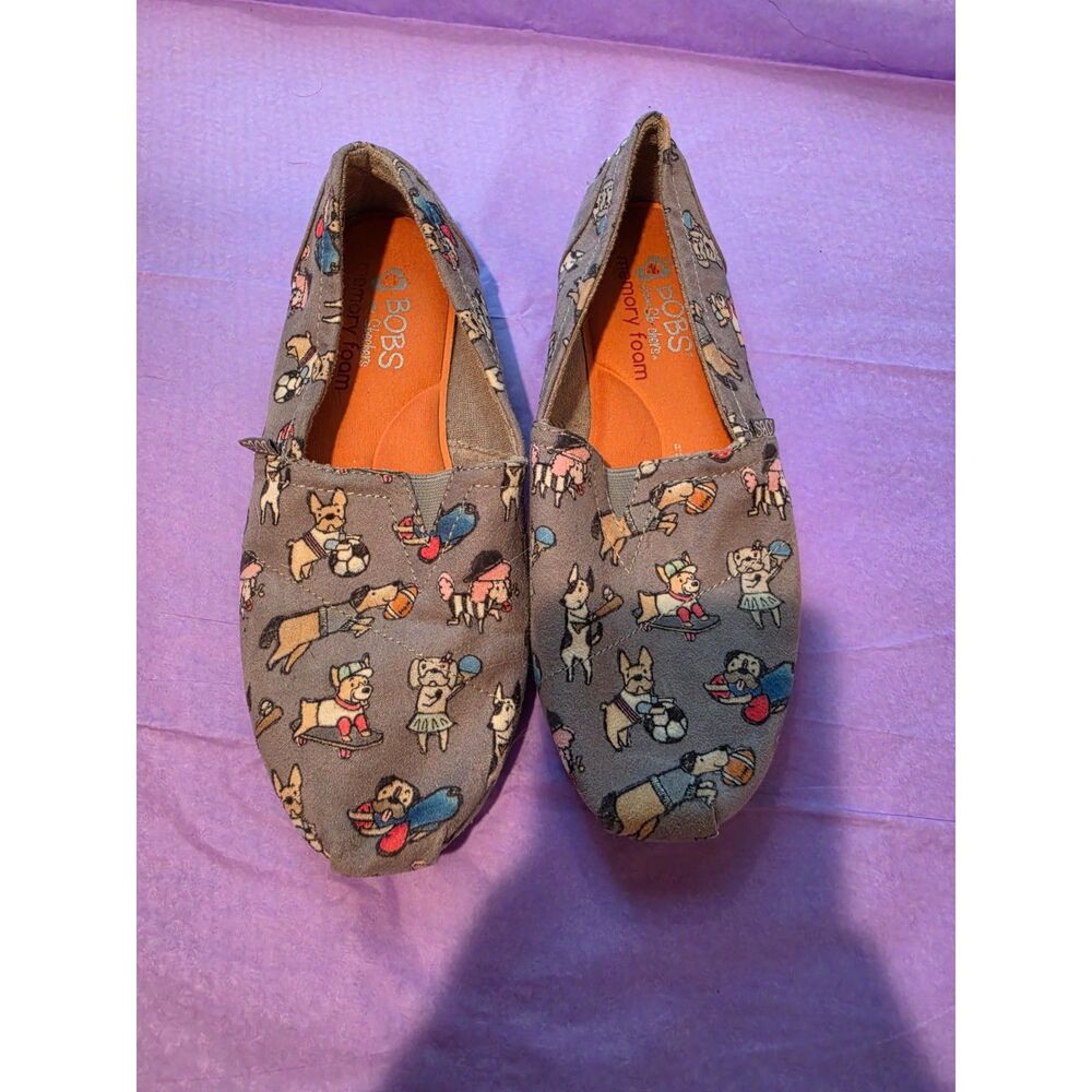 Sketchers BOBS Dog Canvas Women's Shoes- Size 7